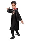 Rubies Offizieller Harry Potter Gryffindor Deluxe-Umhang für Kinder – Kapuzenumhang mit Wappen & Satinfutter für Halloween