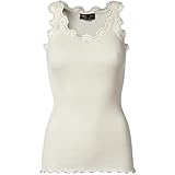 Rosemunde Seidentop Babette mit Spitzenbesatz XS Soft-Powder