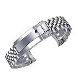 WTNZBAEM Jubilee-Uhrenarmband, kompatibel mit Rolex Sub GMT Yacht Daytona, 20 mm, 21 mm, Herrenarmband, Luxus-Uhrenkette, Mod-Teile, Ersatzzubehör(20mm)
