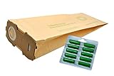 FSProdukte 10 Staubsaugerbeutel geeignet für Vorwerk Kobold 118 119 120 121 122, mit EXTRA STARKEM FLANSCH incl. 10 Duftpatronen Dufties Sommerwiese