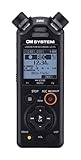 OM SYSTEM LS-P5 Hi-Res Audiorekorder mit TRESMIC II 3-Mikrofonsystem, breite Richtungssteuerung, integriertes Bluetooth für Kopfhörerüberwachung und Smartphone-Steuerung, 16 GB Speicher, 37h Laufzeit
