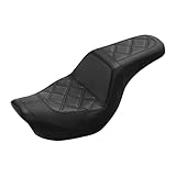 TCMT Fahrer- und Beifahrersitz passend für Harley Dyna Street Bob Wide Glide 2006-2017 Fat Bob 2008-2017 Switchback 2012-2016