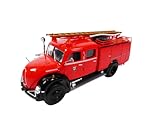 OPO 10 - Feuerwehrauto 1/43 kompatibel mit MAGIRUS DEUTZ Mercur TLF 16 Madrid - P01