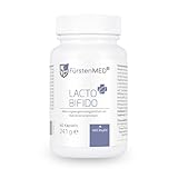 FürstenMED® Lacto-Bifido 17,4 Mrd KbE je Tagesdosis, 12 Darmbakterienstämme Lactobacillus + Bifidobakterien & Inulin, 60 magensaftresistente Kapseln, produziert in DE, Vegan & Ohne Zusatzstoffe