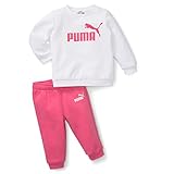 PUMA Unisex Kinder Minicats ESS Crew Jogger FL Jogginganzug, Sunset Pink, 92