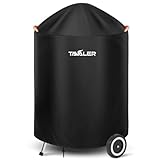 Tavaler Kugelgrill Abdeckung Wetterfest, 420D Oxford Gewebe Grillabdeckung für Weber Kugelgrill 57 cm, Holzkohlegrill Abdeckhaube Grill Wasserdicht, Reißfest, UV Grill Abdeckung (77 x 90 cm)