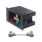 KETOTEK Voltmeter Amperemeter Wattmeter DC 7-20V mit 100A Shunt Digitales LCD Multimeter Stromzähler Ström Spannung Messgerät Leistungsmesser Energiezähler Spannungsmesser