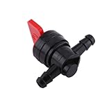 Benzinhahn, universell 6 mm Kraftstoffleitungshahn aus Kunststoff, Absperrhahn für Kraftstoff