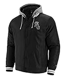 Fanatics - MLB Chicago White Sox Sateen Kapuzen Jacke Farbe Schwarz, Größe XL