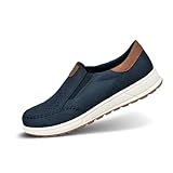 bugatti Casual Slip-On Sneaker, Slipper mit Gummizug und Logo, Dunkelblau, 42 EU