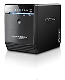 FANTEC QB-35U31 Externes 4-fach USB-C 3.1 Festplattengehäuse für SSD und Festplatten, 2,5 Zoll & 3,5 Zoll, 10Gbit/s, SATA, Automatik Lüfter, Metall, schwarz