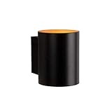 NCC-Licht Wandleuchte Squalla rund Schwarz matt & Gold IP20 Up & Down Aluminium 4W G9 460lm Tageslichtweiß 6000K