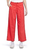 khujo Damen Hose Cassandra mit weitem Bein und Bundfalten leichte Culotte