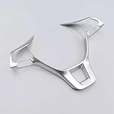 Interieur Lenkrad Dekor ABS Kunststoff Matt für Polo VI 6 Transporter T6 Passat B8 T-Roc Tiguan II 2 Golf 7 Mk7 T-Cross (Nicht für R-Line)