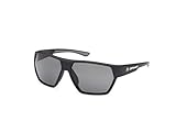 BMW M Motorsport BS0043 Sonnenbrille Herren, Sonnenbrille Leicht, Form Linsen Navigator, Linsen Rauch Polarisiert, Schwarz Matt