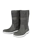 BluePort Storm Seestiefel – wasserdichter Echtleder-Stiefel mit atmungsaktivem Textilfutter, umlaufender gummierter Rutschsohle, robust & Offshore-geeignet Grau 42