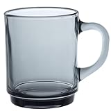 Duralex Set mit 6 stapelbaren Bechern aus gehärtetem Glas, 26 cl, langlebige Küchenbecher für Kaffee, Tee, Frühstück, den täglichen Gebrauch, Glasbecher-Set der Versailles-Kollektion