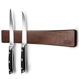 HOSHANHO Magnetleiste Messer, Messerhalter Magnetisch für Wand, Magnet Messerhalter Holz Knife Holder für Utensilien und Aufbewahrung Magnetisch Werkzeuge, 40cm/16in