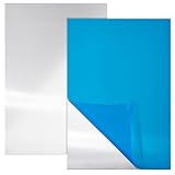 BENECREAT 2 Stück 20x30 cm Aluminiumblech, Rechteckige Robuste Metall-Aluminiumplatte Mit Schutzfolie Zur Dekoration, Verpackung, Konstruktion, 1.5 mm Dick