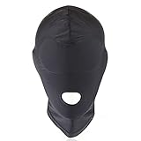 AROROMI Kopfmaske Bondage Augenbinde Fetisch SM Sex Spielzeug Maske,Bondage Vollmaske Fetisch Sexspielzeug für Paar Bett Fesseln-Männer Maske (Mund)