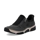Rieker Damen 45965, Damenschuhe Frauen Halbschuhe, straßenschuhe, Strassenschuhe, Sportschuhe, Freizeitschuhe, Turnschuhe, Laufschuhe, grau (45), 42 EU / 8 UK