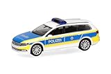 Herpa Modellauto VW Passat Variant Polizei Bremen, Miniatur im Maßstab 1:87, Sammlerstück, Made in Germany, Modell aus Kunststoff