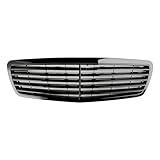 Artudatech Kühlergrill W211 Frontstoßstangengrill Frontgrill Front Grille Fit for E-Class E320 E350 E55 2002-2006