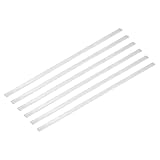 QUARKZMAN 6 Stück Aluminium Flachprofil 2 x 10 mm Aluleisten Flach Länge 305 mm Quadratischer 6061 Aluminium Flachplatte Aluschiene Schweißbar Massiv Neuware für Industriegebäude