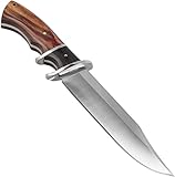 Columbia Jagd-Messer feststehend SA63 Tactical Knife aus 440C Edelstahl mit Ornament-Verzierungen und Nylon Messerscheide