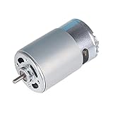Argerrant 1 Stück RS-550 Mikrobürstenmotor DC 12 V 18000 U/min Hochgeschwindigkeits-Elektromikromotoren für Verschiedene Akkuschrauber-Handbohrwerkzeuge (Größe : DC 12V)