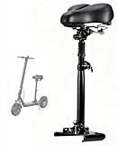 Elektrorollersitz für Erwachsene, Elektro Scooter Sitz für 13cm-19cm, Scooter Sitzkissen geschwungenen Rändern Fußbretter, 55-68cm Höhenverstellbar, faltbar, Sattel für Roller, Fahrradsitz Rollersitz