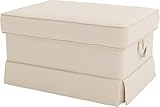 HomeTown Market Strapazierfähiger Sofabezug Ersatz kompatibel für IKEA Ektorp Ottomane Cover. Slipcover nur. Sofa Nicht inbegriffen. (Polyester Fußhocker Beige)