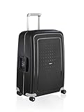 Samsonite S'Cure - Hartschalenkoffer 75 cm Groß - Trolley Koffer mit 4 Rollen, TSA-Schloss, Leicht - 102 L - Schwarz (Black)