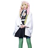 CR ROLECOS Mitsuri Kanroji Cosplay Kostüm Anime cosplay mitsuri kimono Vollständiger Satz M