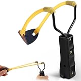 Vaktop Steinschleuder, Zwille Slingshot Katapult, Steinschleuder Kinder Erwachsene für Outdoor Sportarten