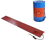 Silikon-Fassheizer, 2000W 200L Fassheizer aus Metall mit Thermostat 30-150°C, 250x1740mm, für Heizung Und Isolierung Von Ölfässern, Rohren Und Wassertanks, Zusatzheizung Von Klimaanlagen