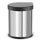 Hailo CompactBox M Abfallsammler - Einbau Swing Mülleimer aus Edelstahl für Küche und Bad - 15 Liter Küchenabfalleimer mit herausnehmbarem Inneneimer