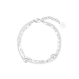 s.Oliver Armband 925 Sterling Silber/Edelstahl für Damen, Armschmuck, Motiv, Kommt in Schmuck Geschenk Box
