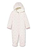 Sanetta Baby-Mädchen Outdooroverall Modisch Gesteppter Schneeanzug Fiftyseven in Hellrosa und feinem Schleifchen-Allover, rosa, 068