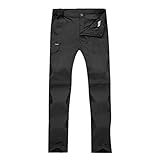 Trockenhose Wasserdichte Freizeithose Outdoor Damen Wanderhose Leicht Hosen Hose Baggy Arbeitshose Elegant Jogginghose Bequeme Freizeit Relaxhose Lässig Damenhose Lang Cargohose (Black, XXXXXXL)