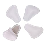 Langlauf Schuhbedarf 2 Paar Mittelfuß Pelotten aus Leder Pelotte zum selbstklebend in T Form - Größen 36-45 (44-45)