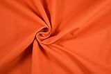 Generisch Baumwolle - Uni/einfarbig - Meterware-Öko-Tex - 0,50 m-220g/lfm - Fahnentuch - Baumwollstoffe (Orange 5013)