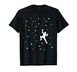 Bunte Kletterwand Kletter Zubehör Klettern Boulder T-Shirt