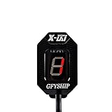 Digitaler Tacho-Ganganzeige für Motorrad, wasserdicht, 1–6 LED-Geschwindigkeits-Anzeige für Kawasaki Ninja ZX12R 2004 2005 2006 / KFX450R ATV, alle Jahre (Rot + H)