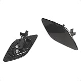 LoreenCar Linke+Rechte Blende Stoßfänger Scheinwerferwaschanlage Vorne Abdeckung Lampenklappe Stoßstangenverkleidung Für 3Er E92 E93 61677171659 61677171660 (L+R)(schwarz)