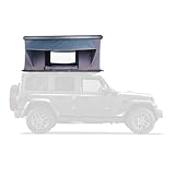 Camper´s Delight Autodachzelt | Hartschalen Pkw Pop-up Dachzelt für 2 Personen | Camping Reisezelt | 210 x 130 x 100 cm | faltbar mit Leiter | Roadtripp Outdoor Box | Hubdach in Anthrazit