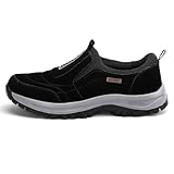 2023 Wanderschuhe Für Herren Outdoor Wandern Orthopädische Schuhe Mit Fußgewölbeunterstützung Für Hineinschlüpfen Wasserdicht Rutschfest Leicht Slipper Modische Low-Top Sicherheits Sneaker ( Color : B