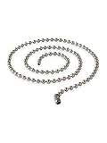 Fly Style Kugelkette Edelstahl silber · Stärken 1,6-8mm · Längen 20-180 cm · Dog Tag Halskette für Herren und Damen, Längen:ca. 80.0 cm, Stärke:2.4 mm
