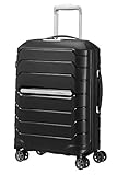 Samsonite Flux - Spinner S, Erweiterbarer Handgepäck, 55 cm, 37/44 L, Schwarz (Black)