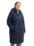 TOM TAILOR Damen Puffer Parka mit Kapuze, 10668 - Sky Captain Blue, XL